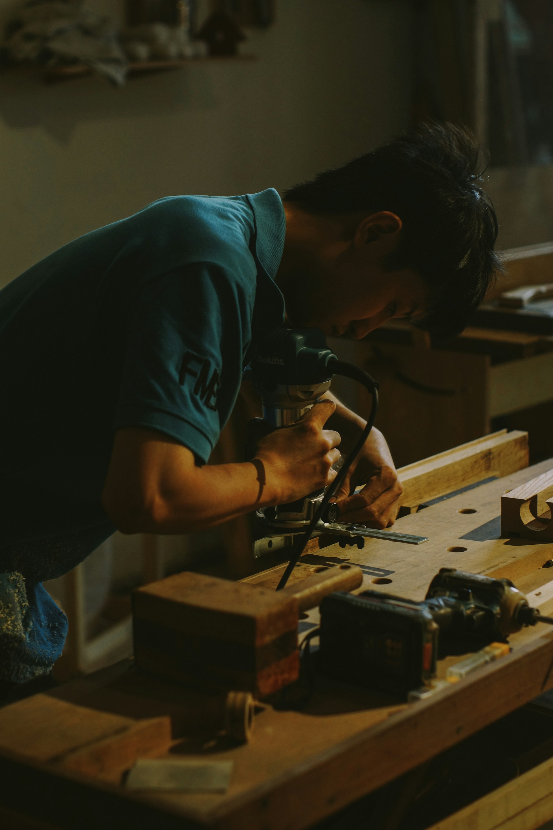 Cabinet making workshop